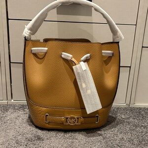 Michael Kors Brown Bucket Shoulder Bag